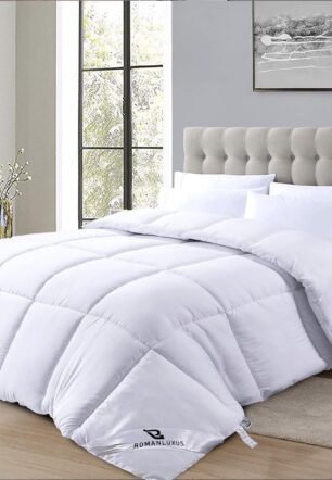 Roman Luxus® 4 Seasons Duvet - Hotel Quality - Silicone Filling - Soft - Anti-Allergy - Washable - 400 GSM (135 x 200 cm)