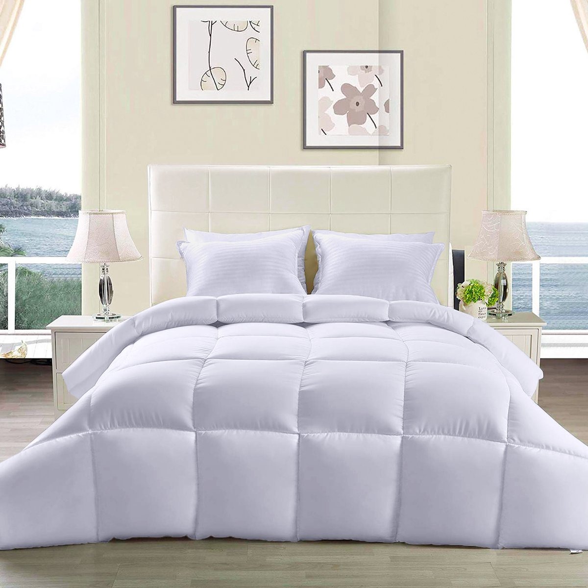 Roman Luxus® 4 Seasons Duvet - Hotel Quality - Silicone Filling - Soft - Anti-Allergy - Washable - 400 GSM (155 x 200 cm)