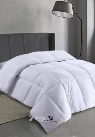 Roman Luxus® 4 Seasons Duvet - Hotel Quality - Silicone Filling - Soft - Anti-Allergy - Washable - 400 GSM (200 x 200 cm)