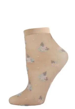 Posy Patch Floral Knit Anklet