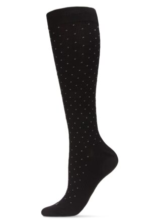 Swiss Dot Cotton Compression Socks